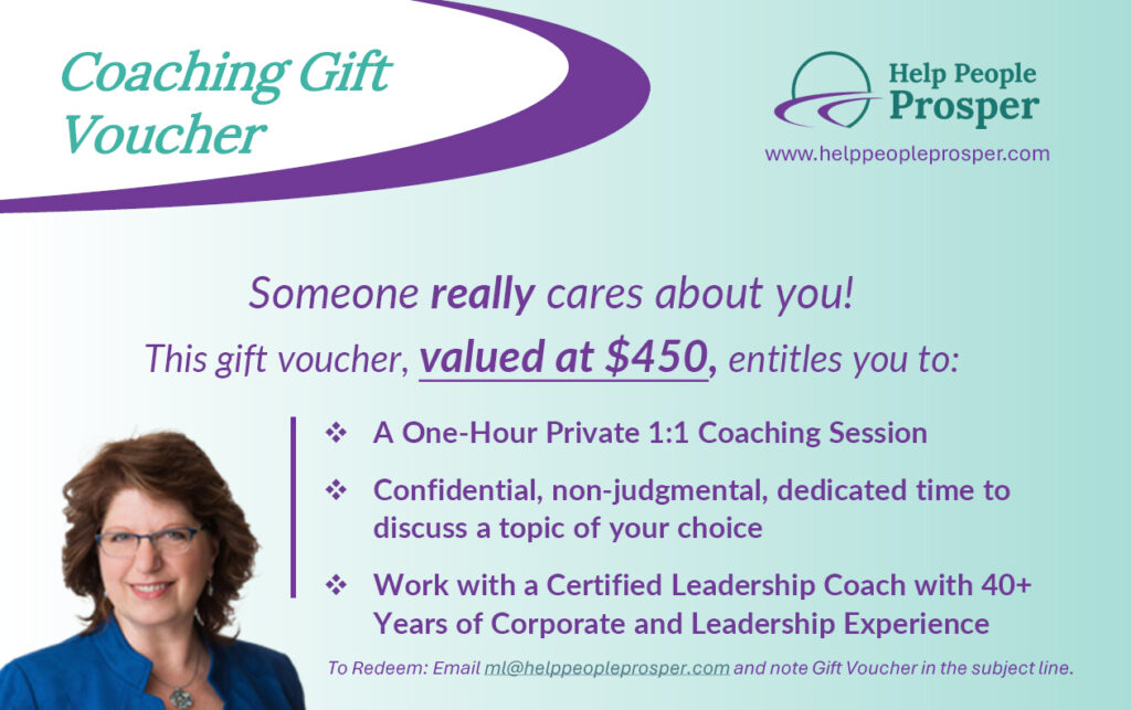 Coaching Gift Voucher - Help People Prosper